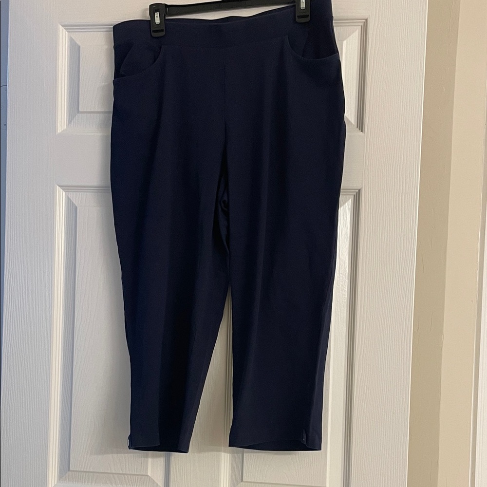 Weekend Navy Cropped Pants